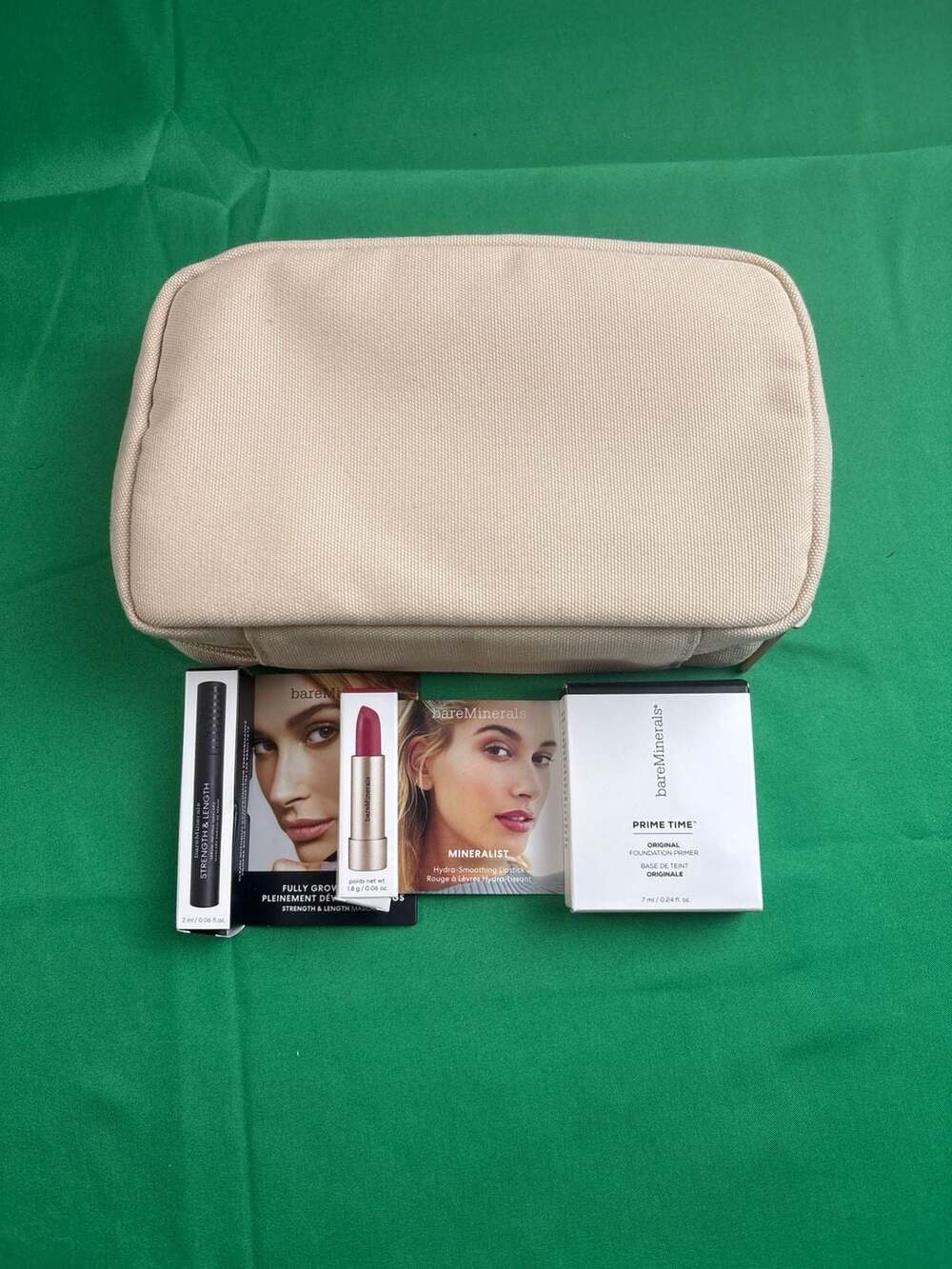 bareMinerals 4-Piece Travel Set: Prime Time Primer, Mascara, Lipstick, and Makeu